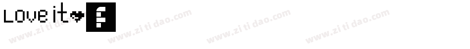 Love it.字体转换